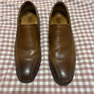 Johnston and Murphy Men's Tan Leather Loafers